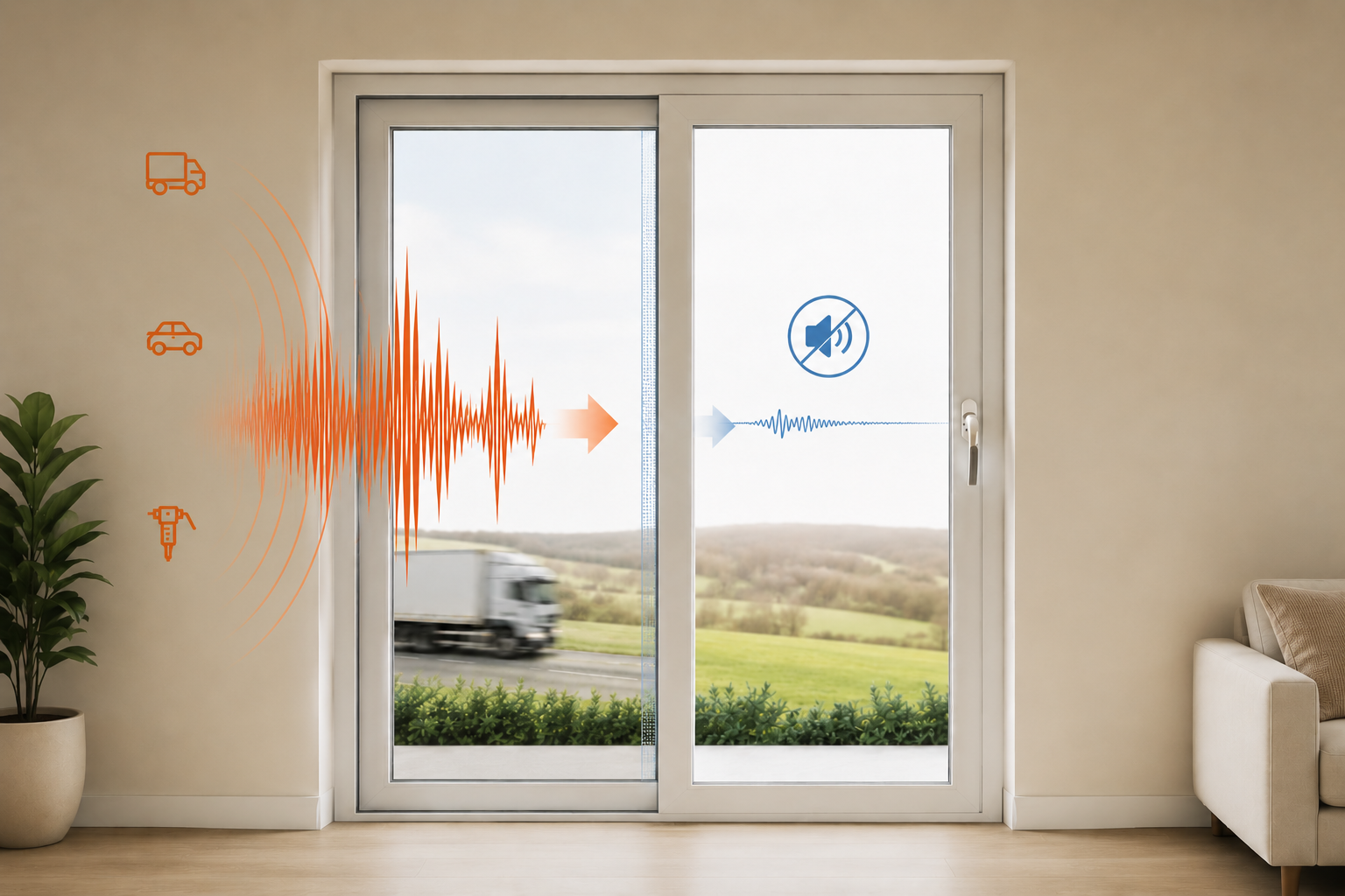 Isolamento acústico: como as esquadrias de PVC transformam o conforto do seu ambiente
